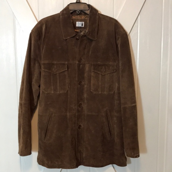 Vintage Leather Suede Trucker Jacket